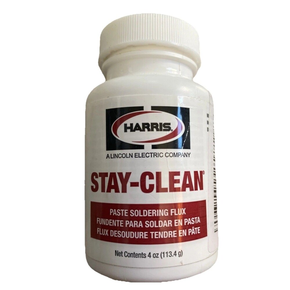 Harris SCPF4 Stay-Clean Paste Soldering Flux 4 oz Bottle